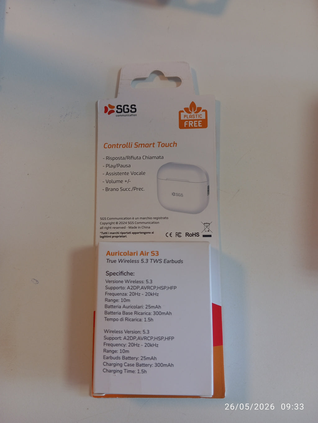 Auricolari Air s3