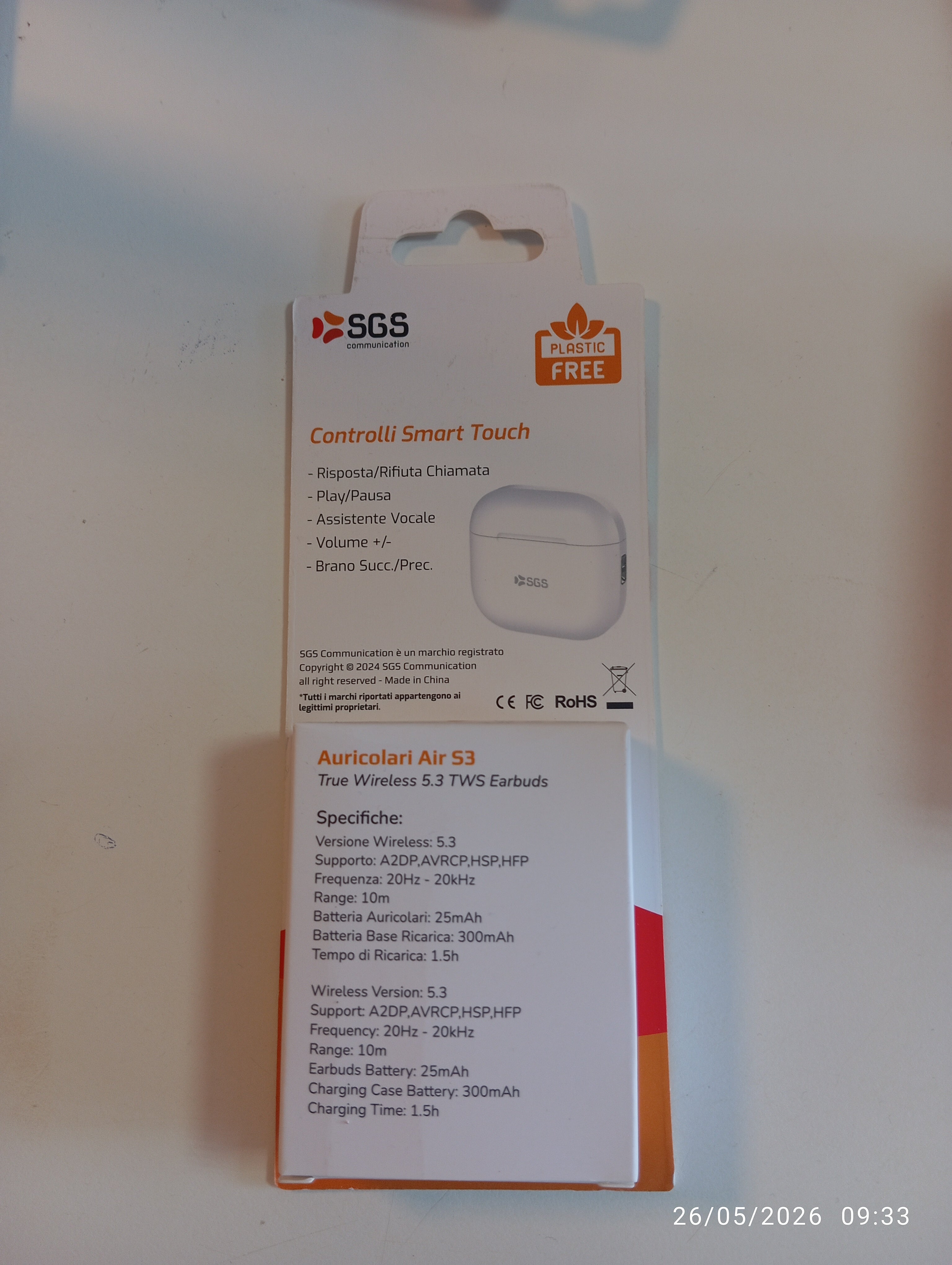 Auricolari Air s3
